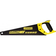 Ножовка STAYER 2-15081-50 "MASTER" "HI-TEFLON" по дереву, 2-комп пласт ручка, тефлон.покрыт, закал унив зуб, 7 TPI (3,5мм), 500 мм